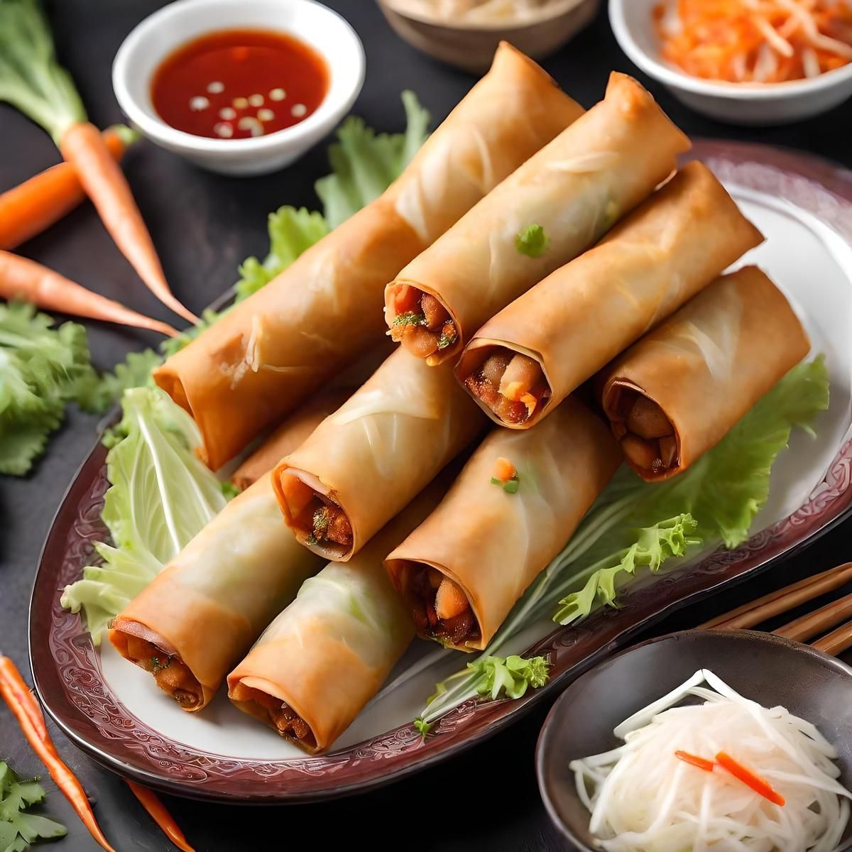 Resep Lumpia Rendang Suwir, Cita Rasa Minang dalam Gigitan Renyah