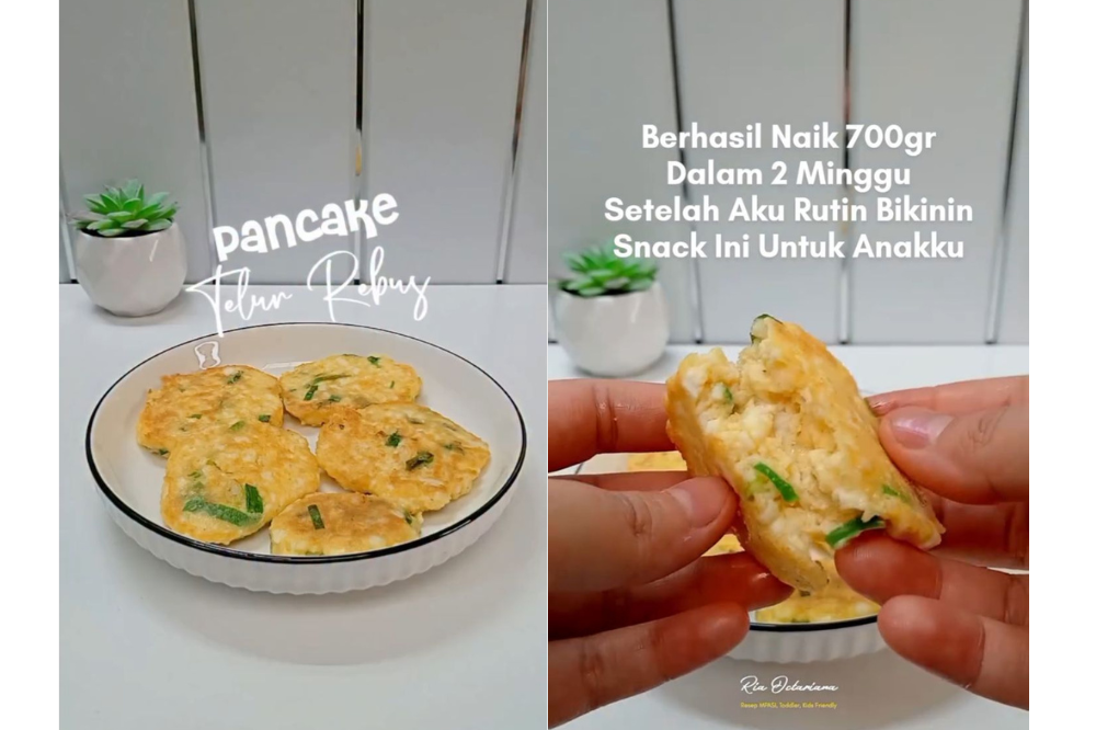 Resep Pancake Telur Rebus untuk Menambah Berat Badan Anak