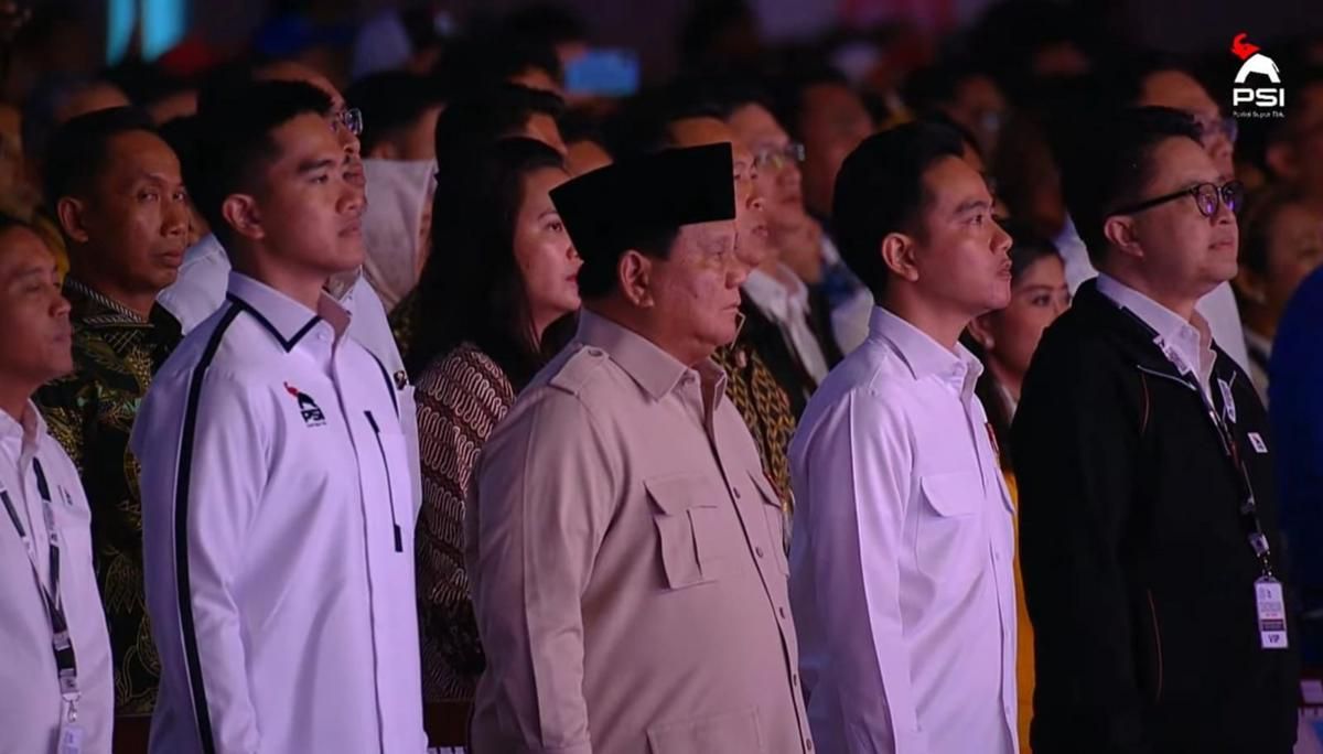 Prabowo Hadir di Kongres PSI, Kader Beri Yel-Yel Dukung Dua Periode