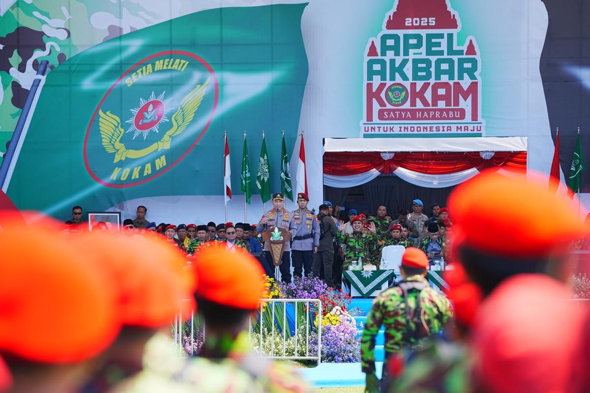 Kapolri Pimpin Apel Akbar Kokam Pemuda Muhammadiyah 2025