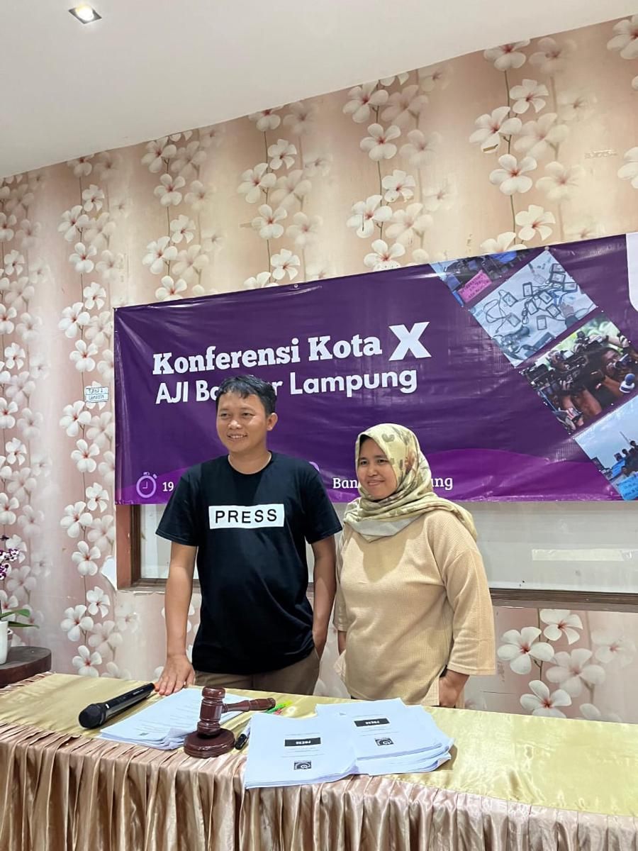 Dian Wahyu Pimpin AJI Bandar Lampung Periode Kedua, Siap Kawal Pers