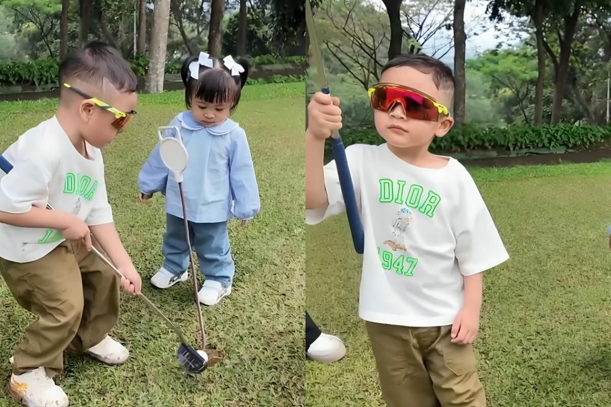 7 Potret Cipung Main Golf Pakai Outfit Skena, Didukung Penuh Lily!