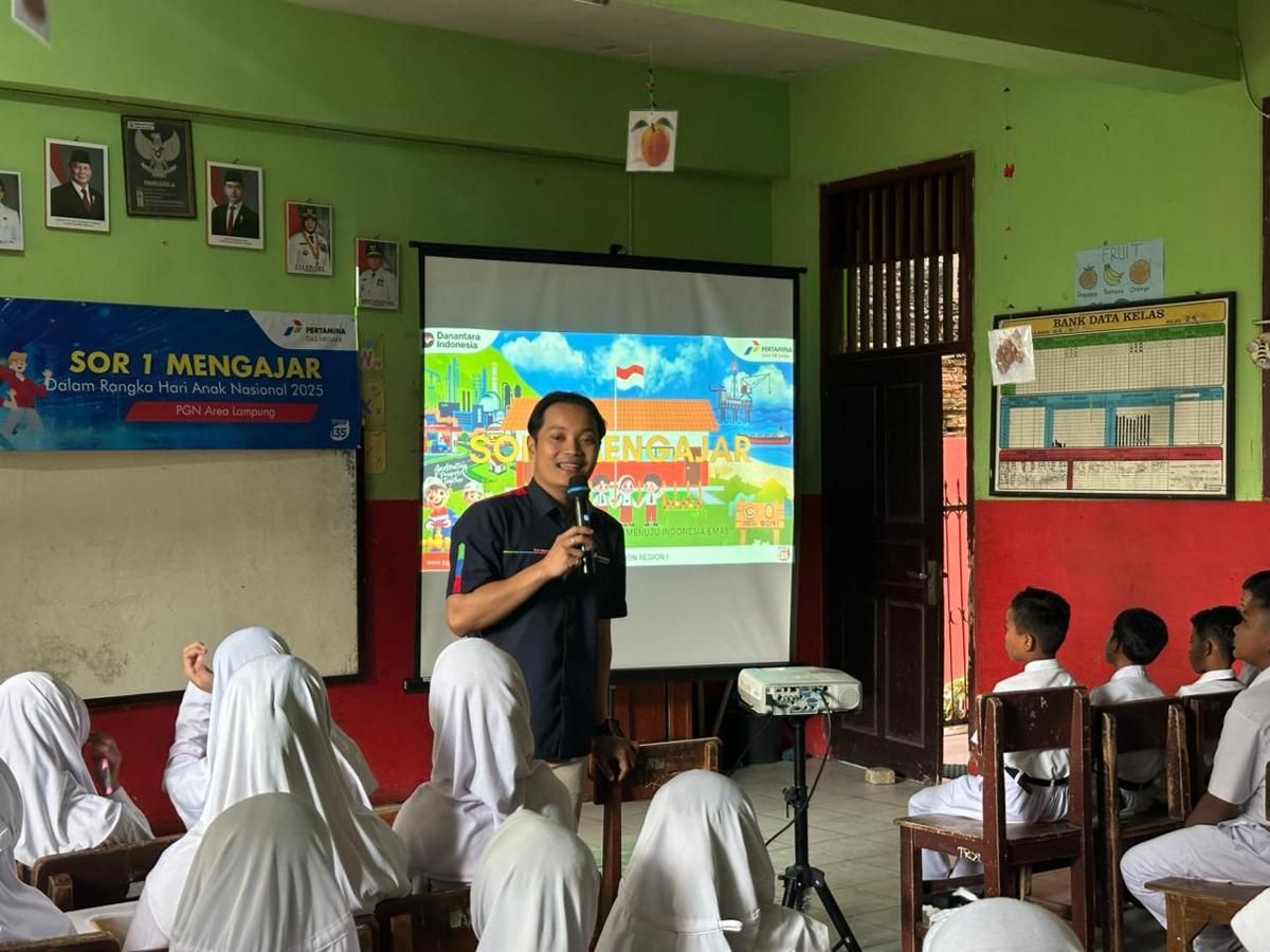Bos PGN Lampung Mendadak jadi Guru, Edukasi Siswa SD Energi Bersih