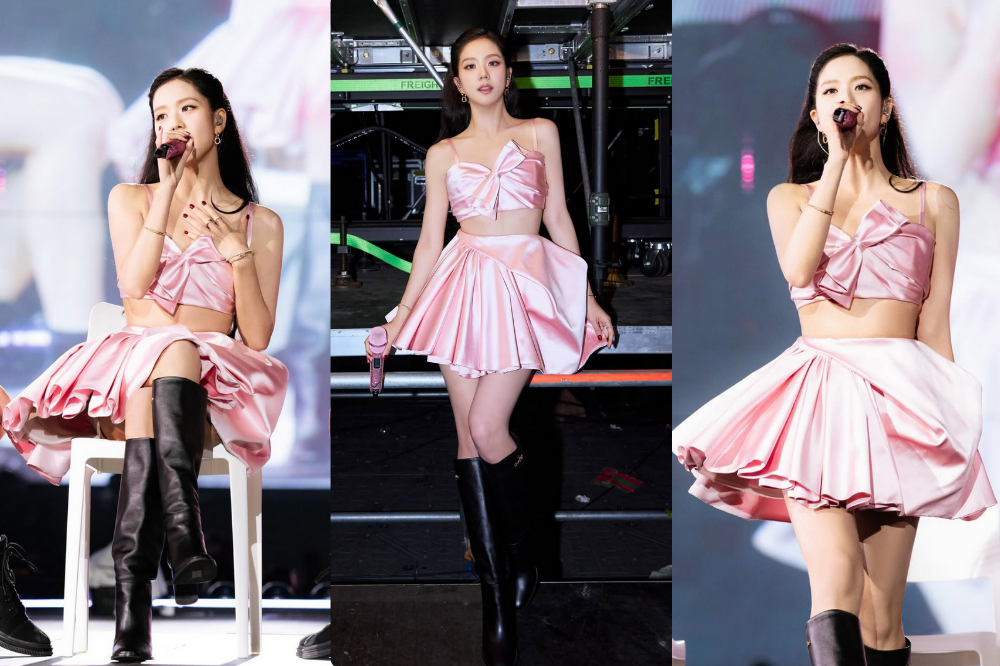 Penampilan Manis Jisoo BLACKPINK, Kenakan Busana Sutra