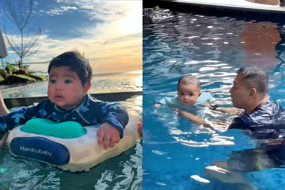 7 Foto Anak Artis saat Belajar Renang, Lucu dan Menggemaskan