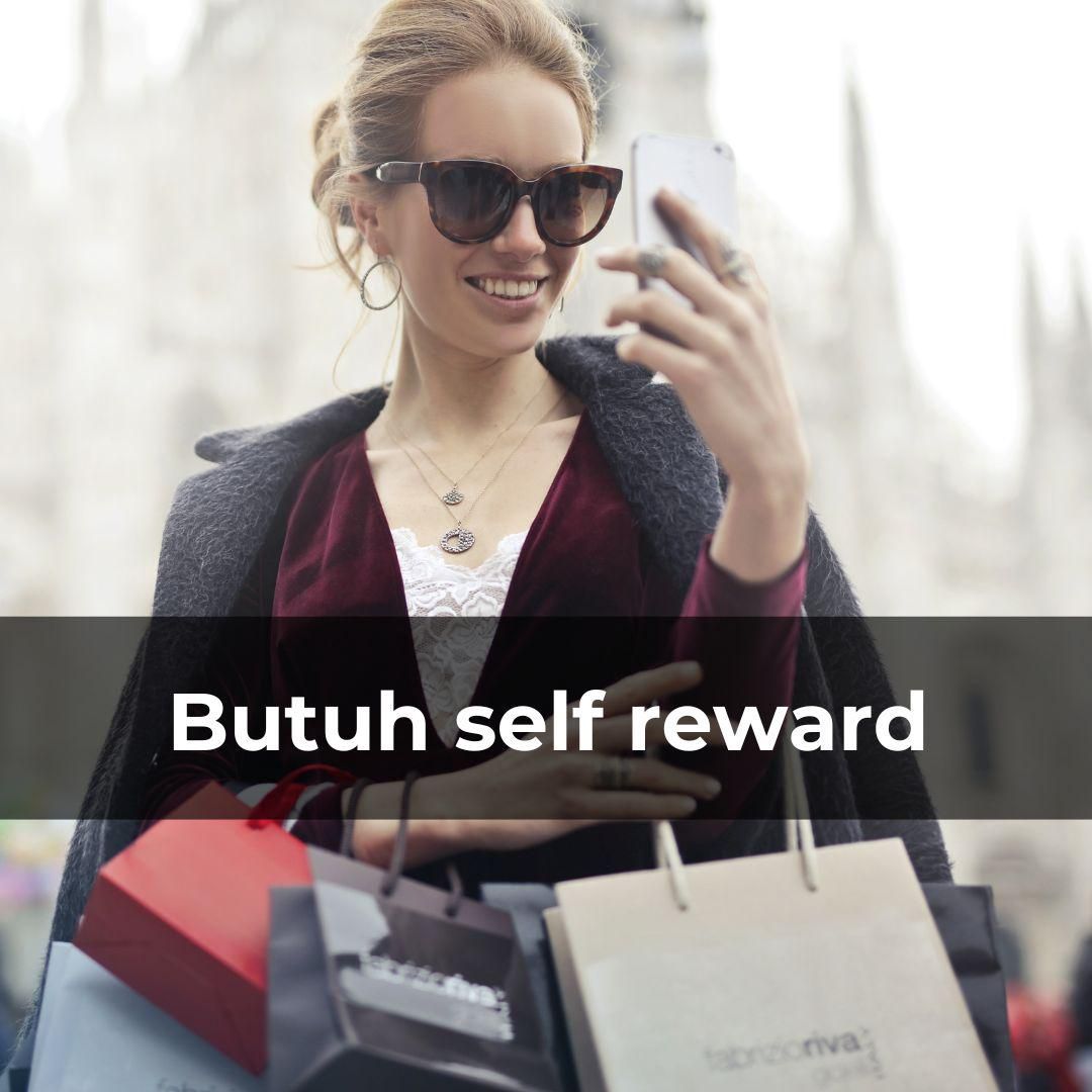 Ilustrasi seseorang yang butuh self reward