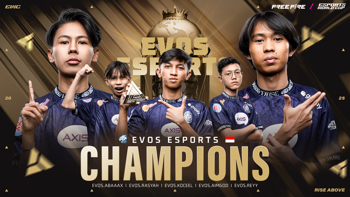 EVOS Divine Bawa Trofi Juara Dunia Esports World Cup: Free Fire 2025!