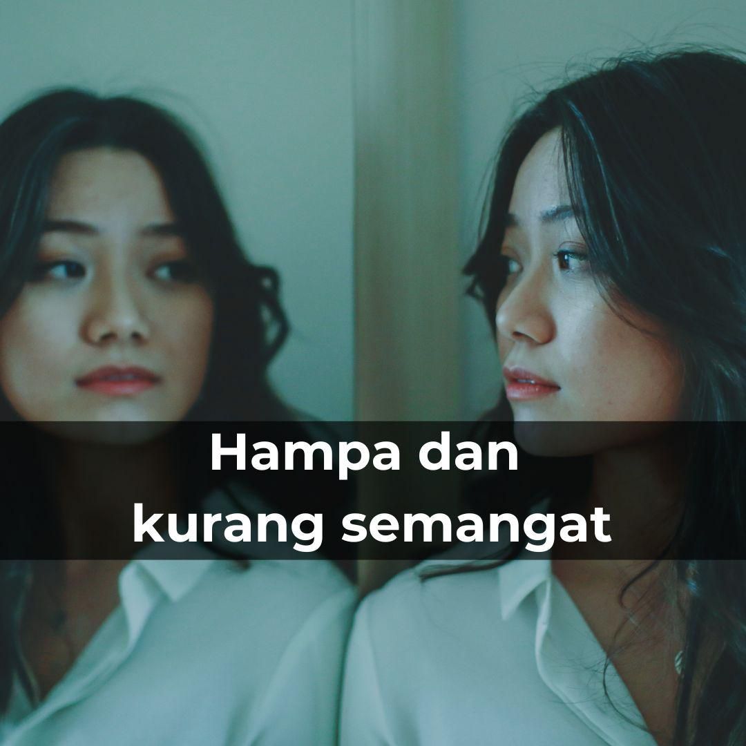 Ilustrasi orang yang sedang hampa