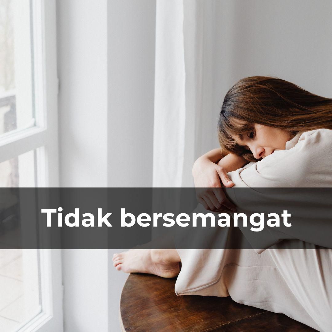 Potret tidak bersemangat