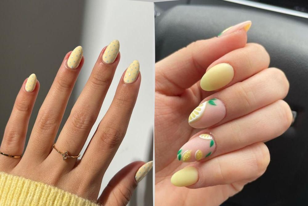 7 Inspirasi Lemon Sorbet Nails yang Sedang Tren, Tampil Fresh!