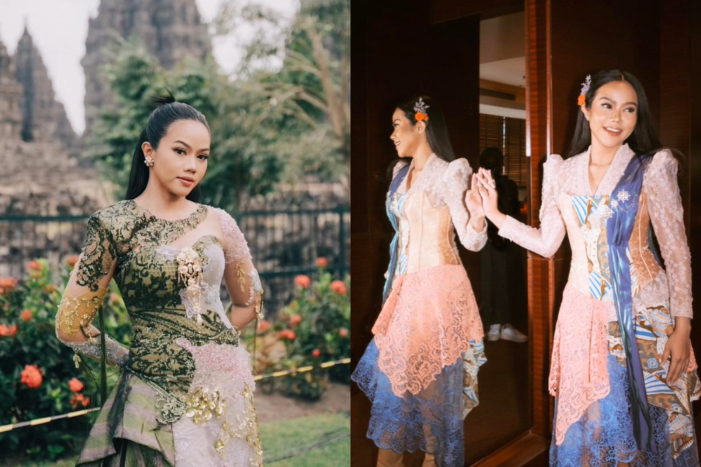 Peringati Hari Kebaya, Ini Gaya Yura Yunita Kenakan Wastra saat Manggung