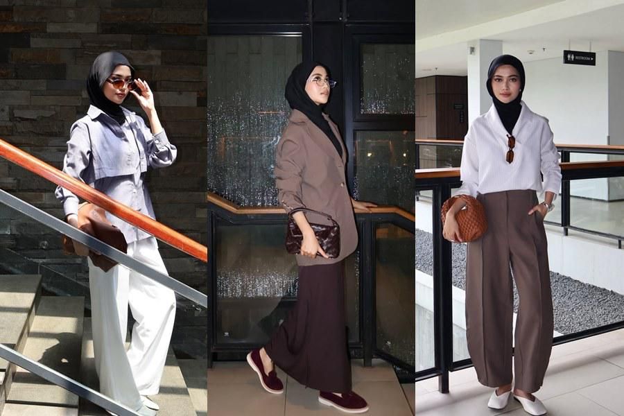 9 Referensi Casual Work Outfit ala Ratu Anditya, Tampil Profesional!