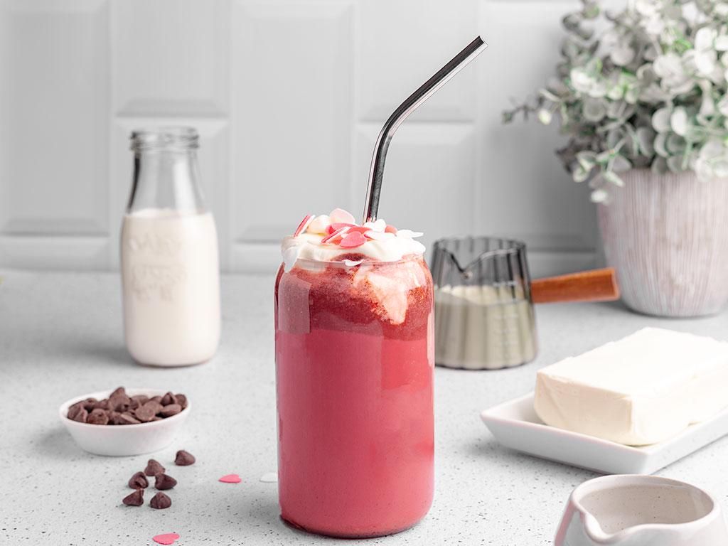 4 Tips Membuat Red Velvet Latte, Creamy!