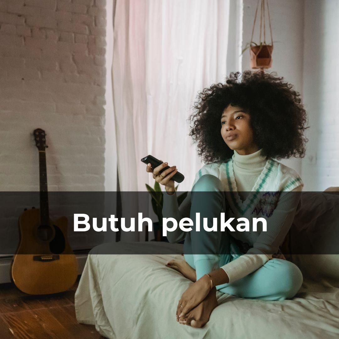 Potret sedang butuh pelukan