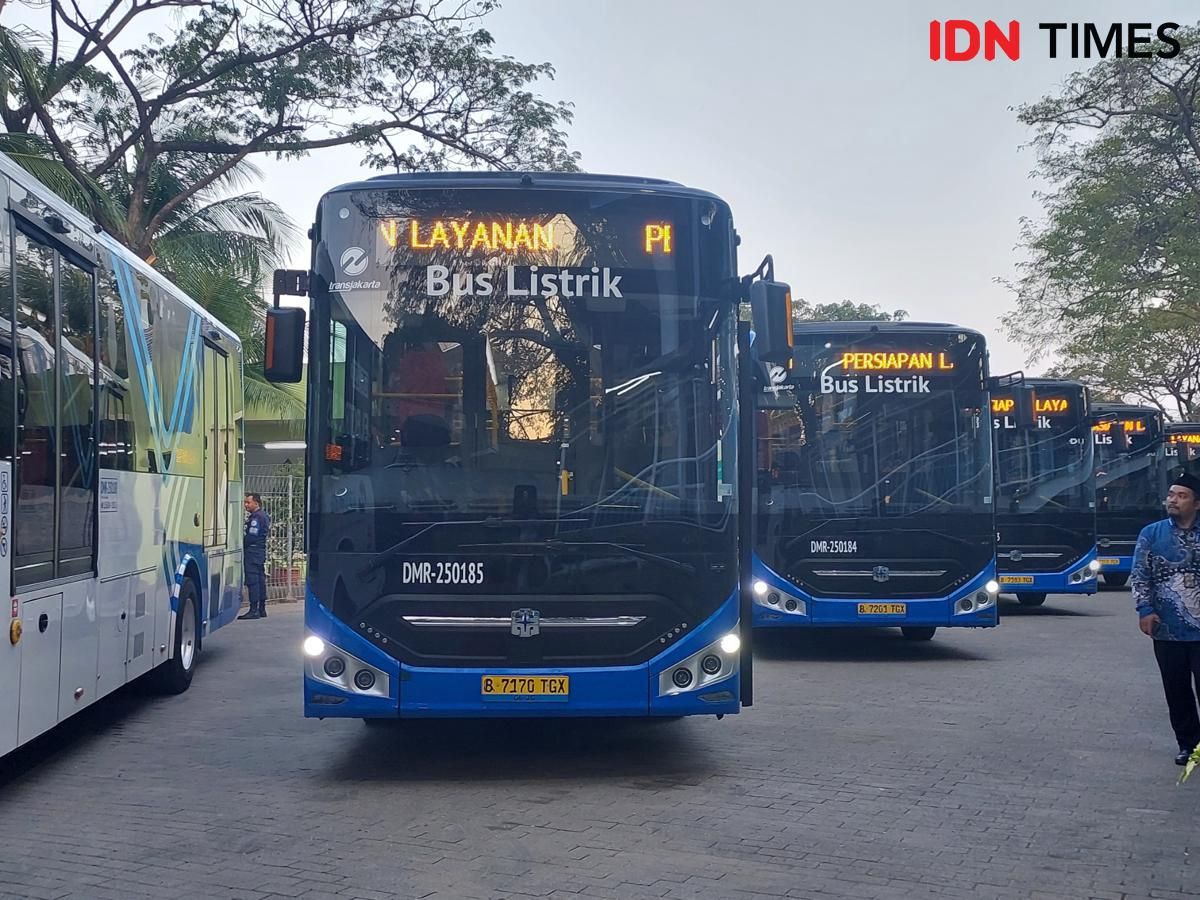 Rute TransJakarta Blok M-Ancol Resmi Dibuka, Armada Pakai Bus Listrik