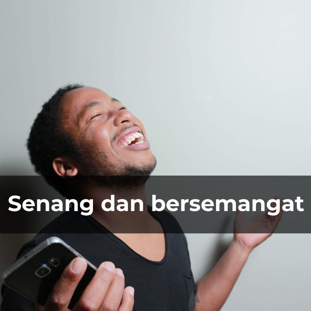 Ilustrasi orang senang