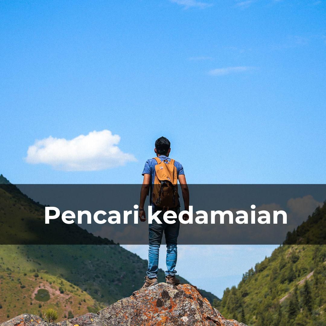 Potret pencari kedamaian