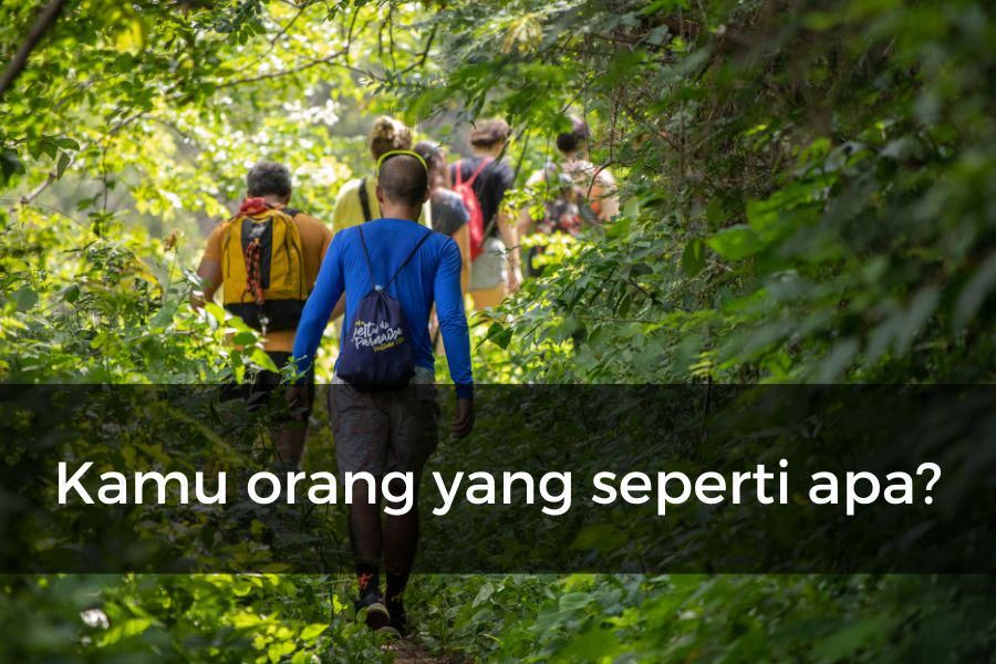 Potret mendaki foto tektok