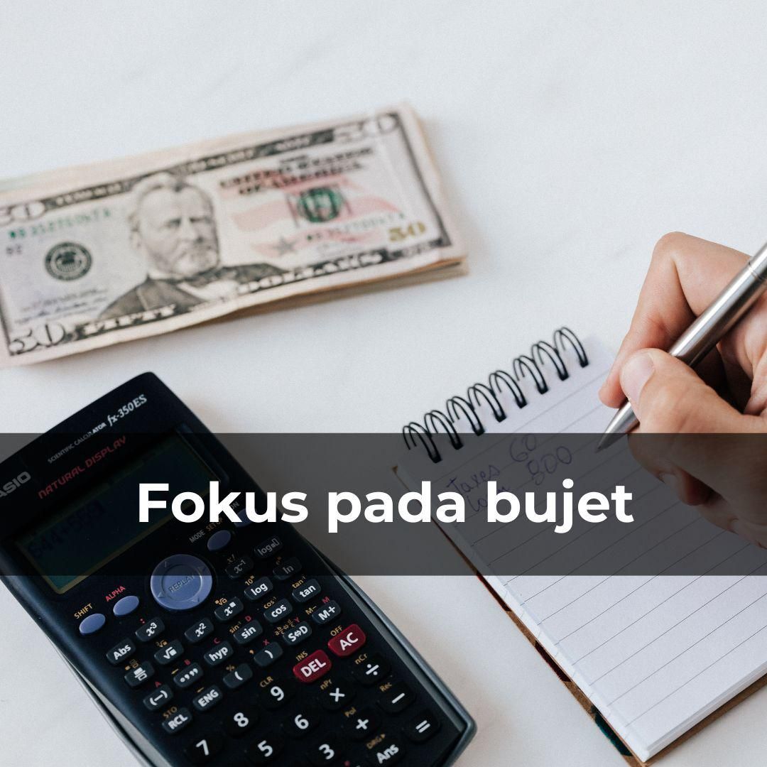 Potret fokus pada bujet