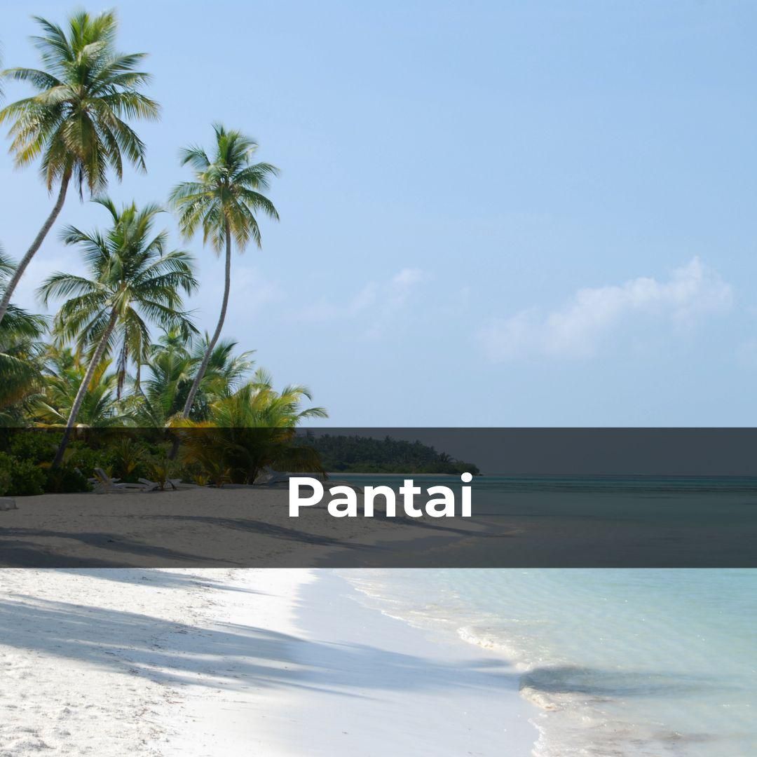 Potret pemandangan pantai