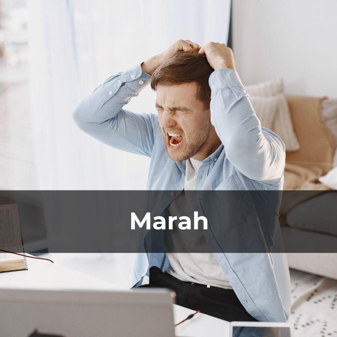 Potret marah