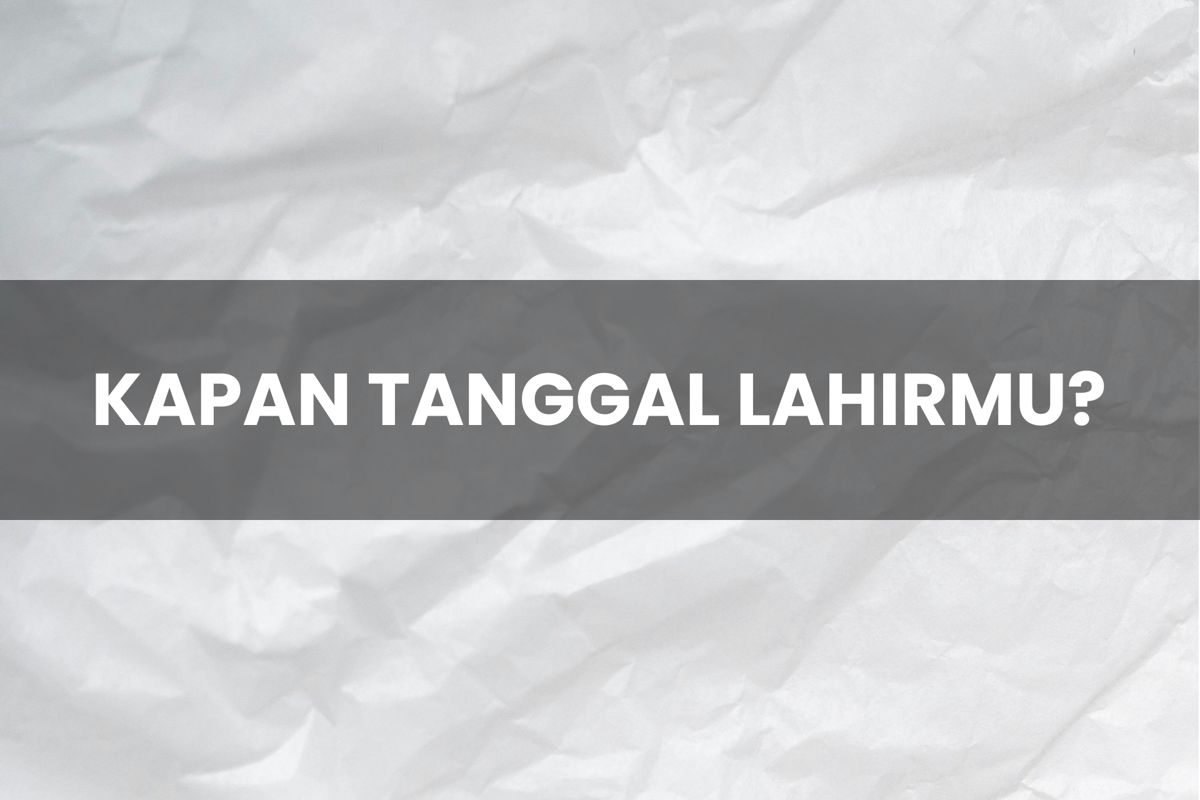 Template tanggal lahir kuis