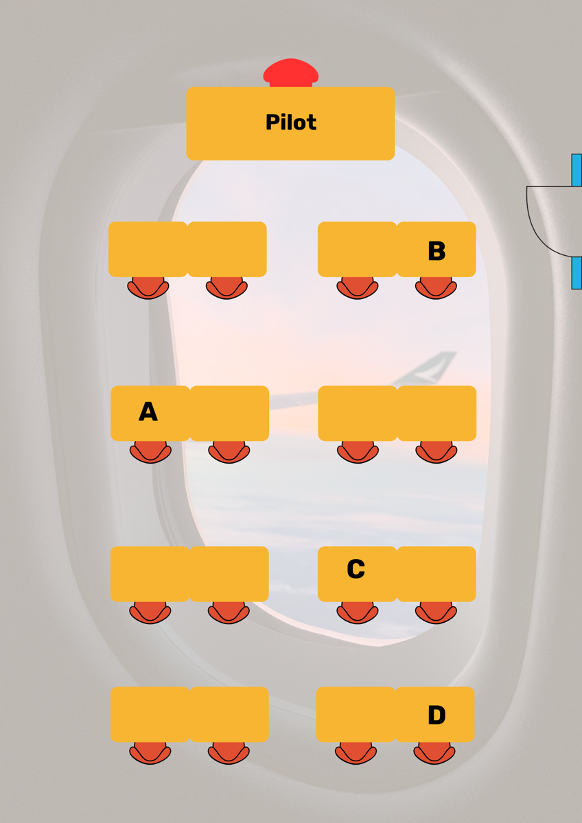 Classroom Seating Chart Poster in Yellow, Red, and Blue Illustrative Style.png