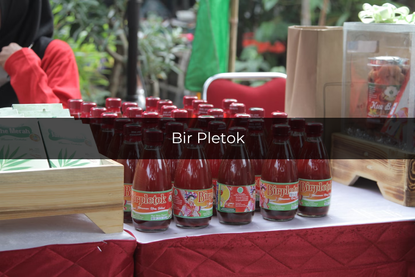 Potret bir pletok khas Betawi 