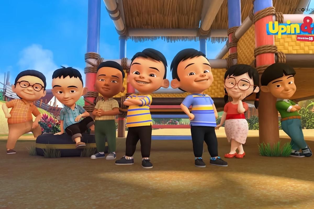 Still cut adegan bergaya Upin&Ipin