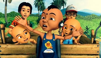 Cuplikan film Upin dan Ipin Geng: Pengembaraan Bermula