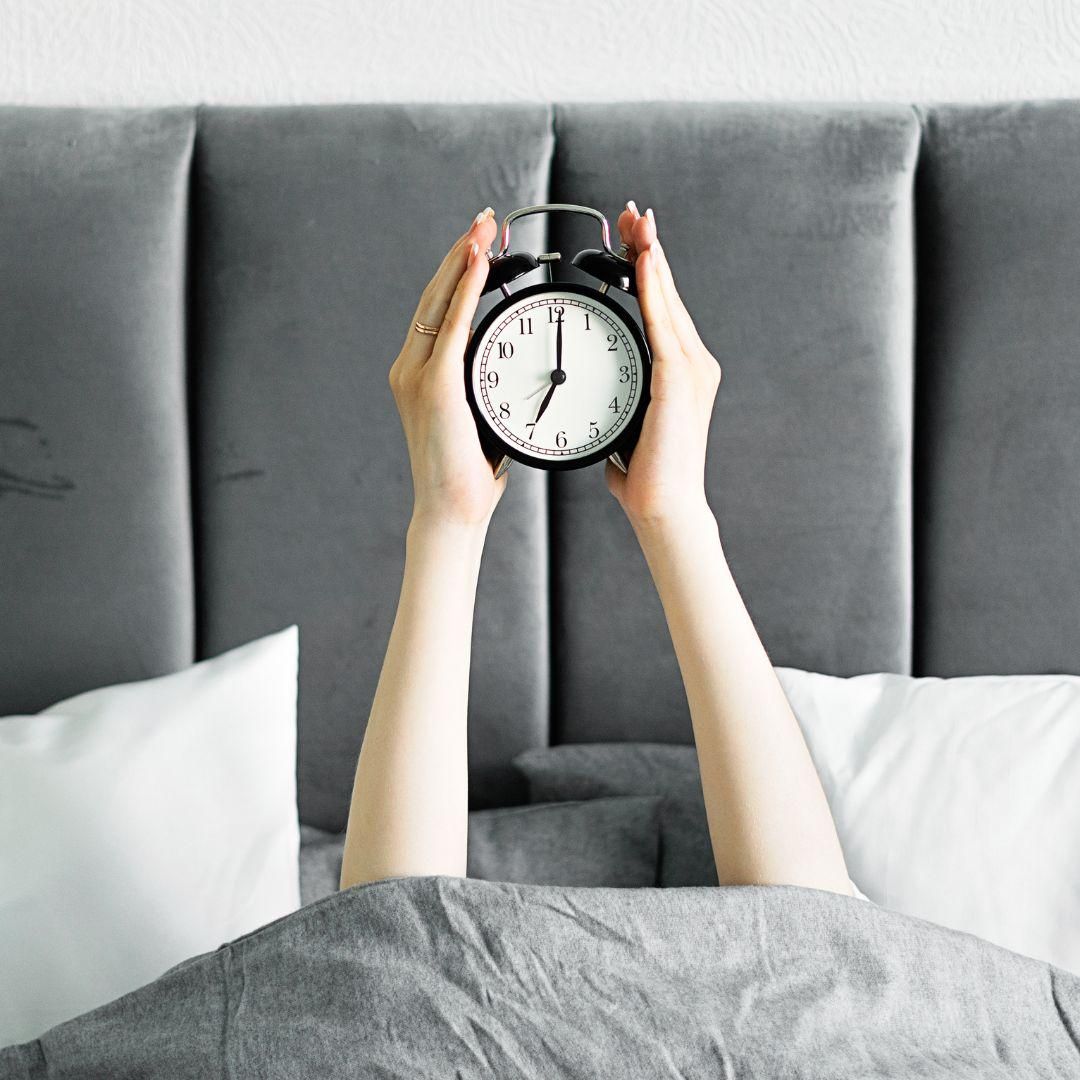 Potret bangun kesiangan