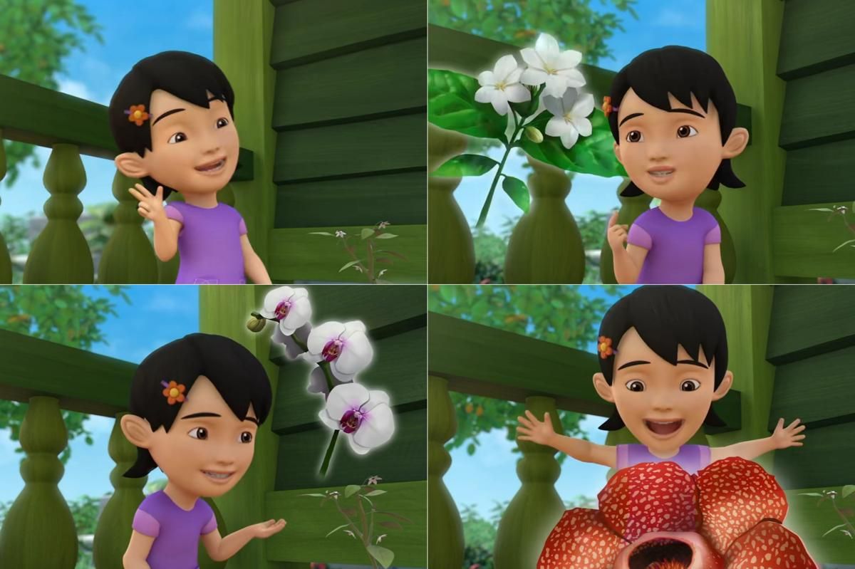 tiga Bunga Nasional Indonesia yang sempat disebutkan oleh Susanti