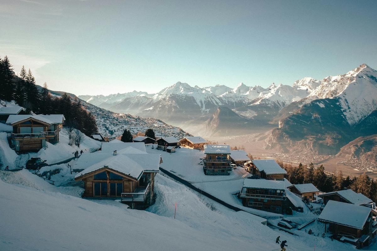 Potret suasana musim dingin di Swiss