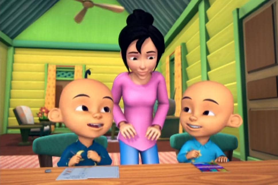 daftar momen ketika Upin dan Ipin jadi anak baik dan gak melulu menyusahkan Kak Ros