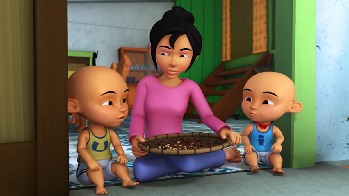 Cuplikan serial Upin dan Ipin episode “Mainan Baru”