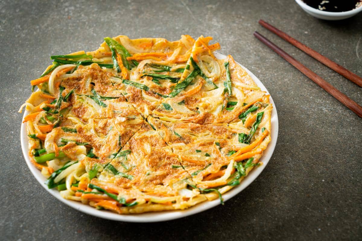 ilustrasi pajeon khas Korea 