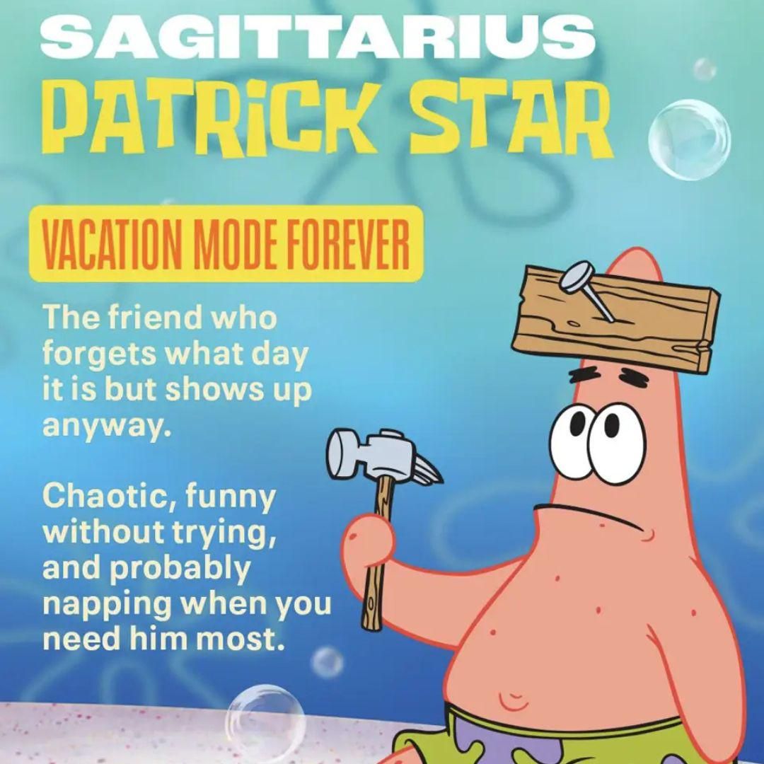 Potret zodiak Patrick Star 