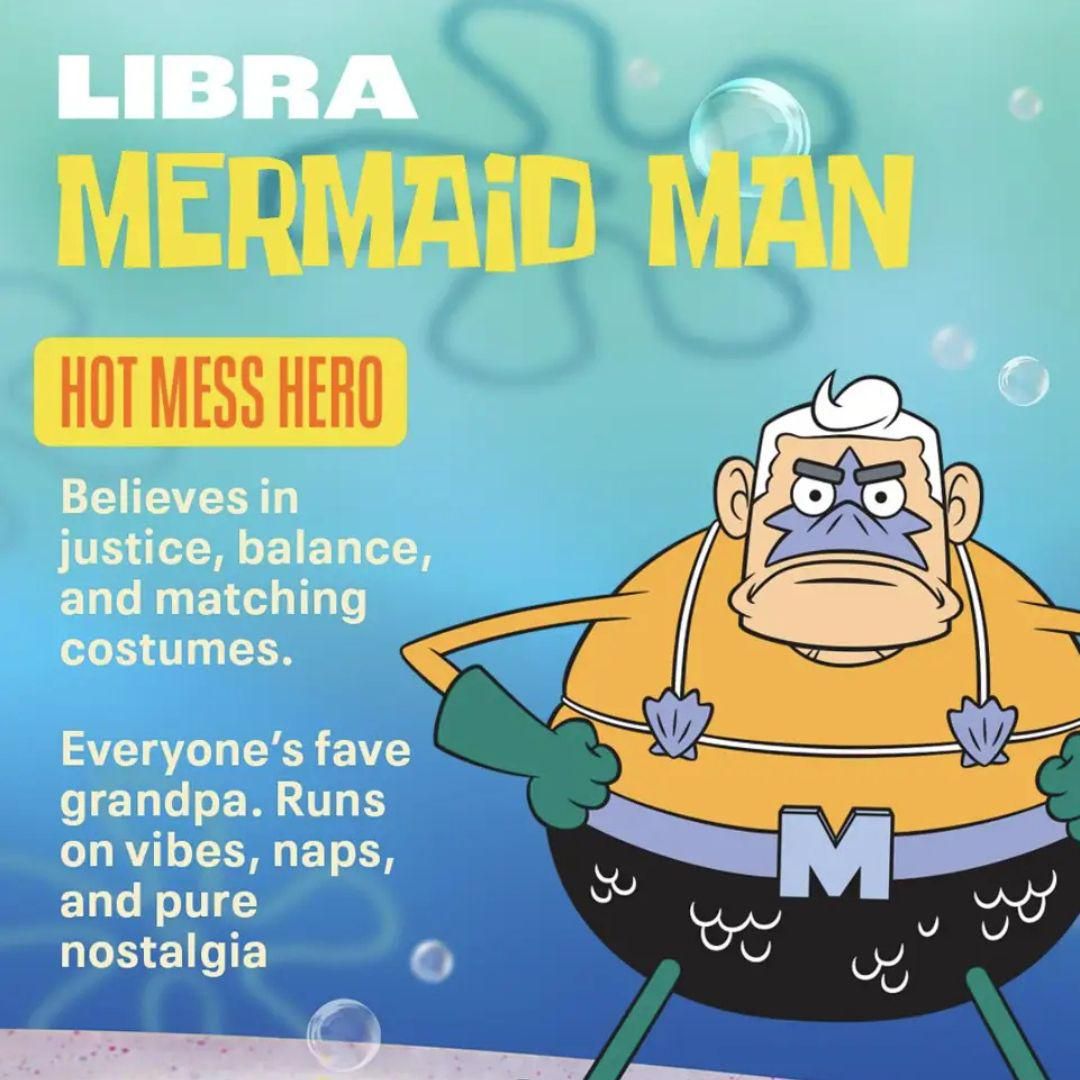 Potret zodiak Mermaid Man