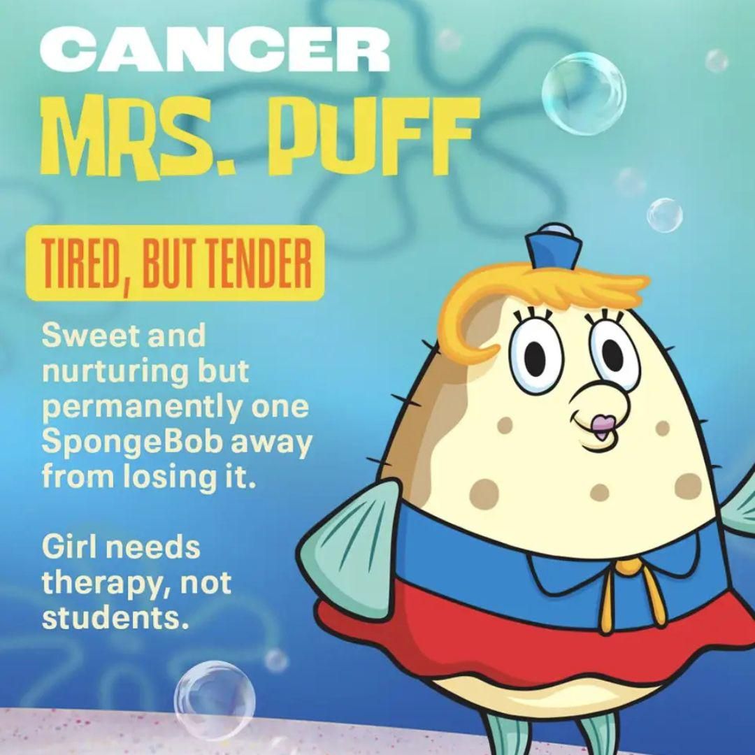Potret zodiak Mrs. Puff