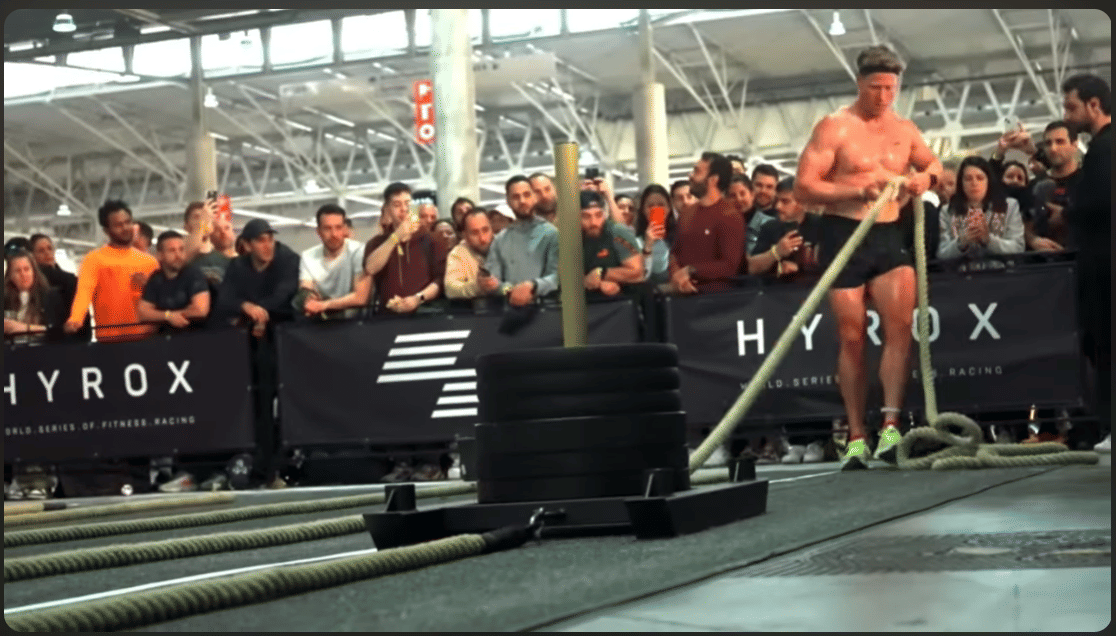 sled pull dalam HYROX