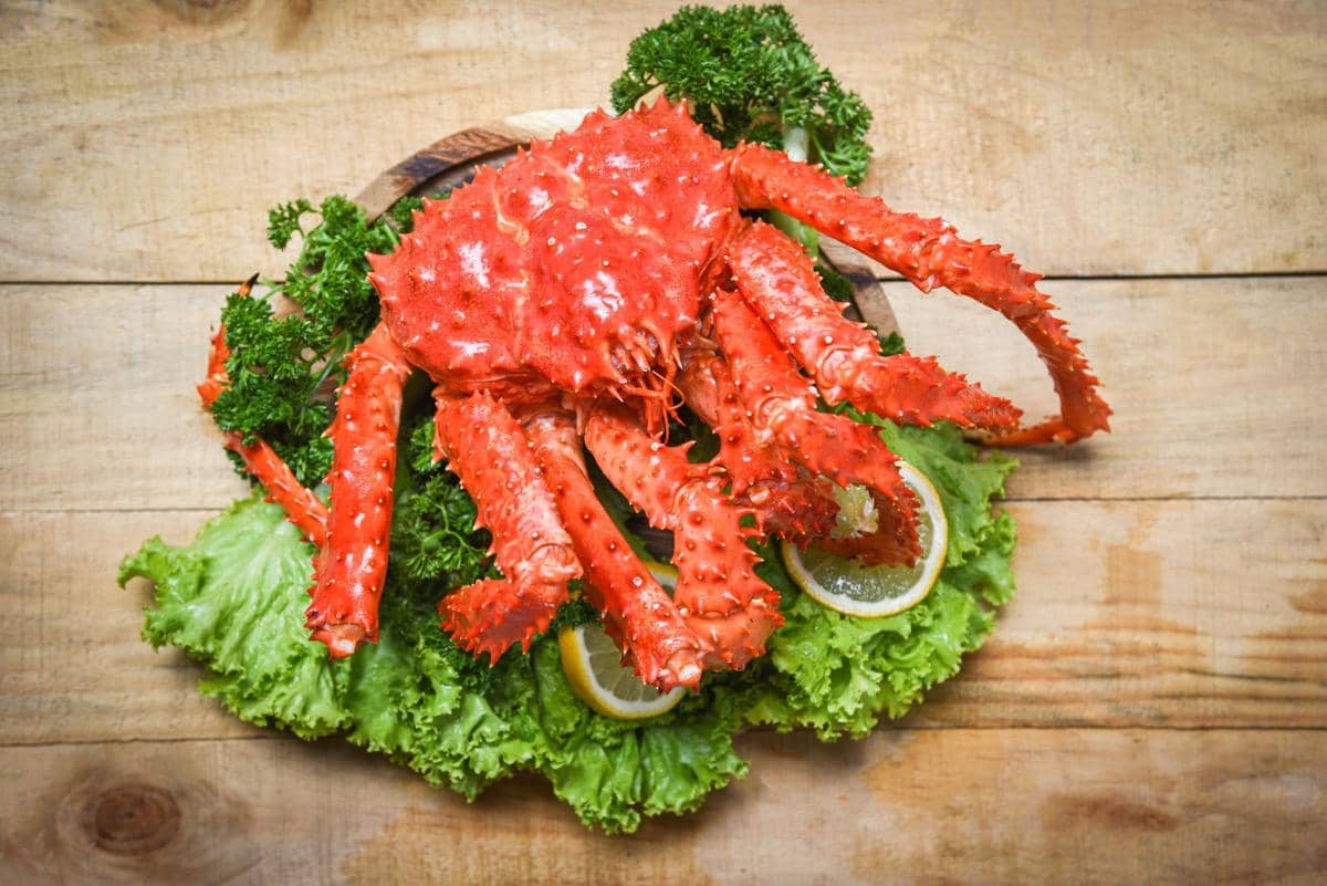 Kepiting Alaska kukus