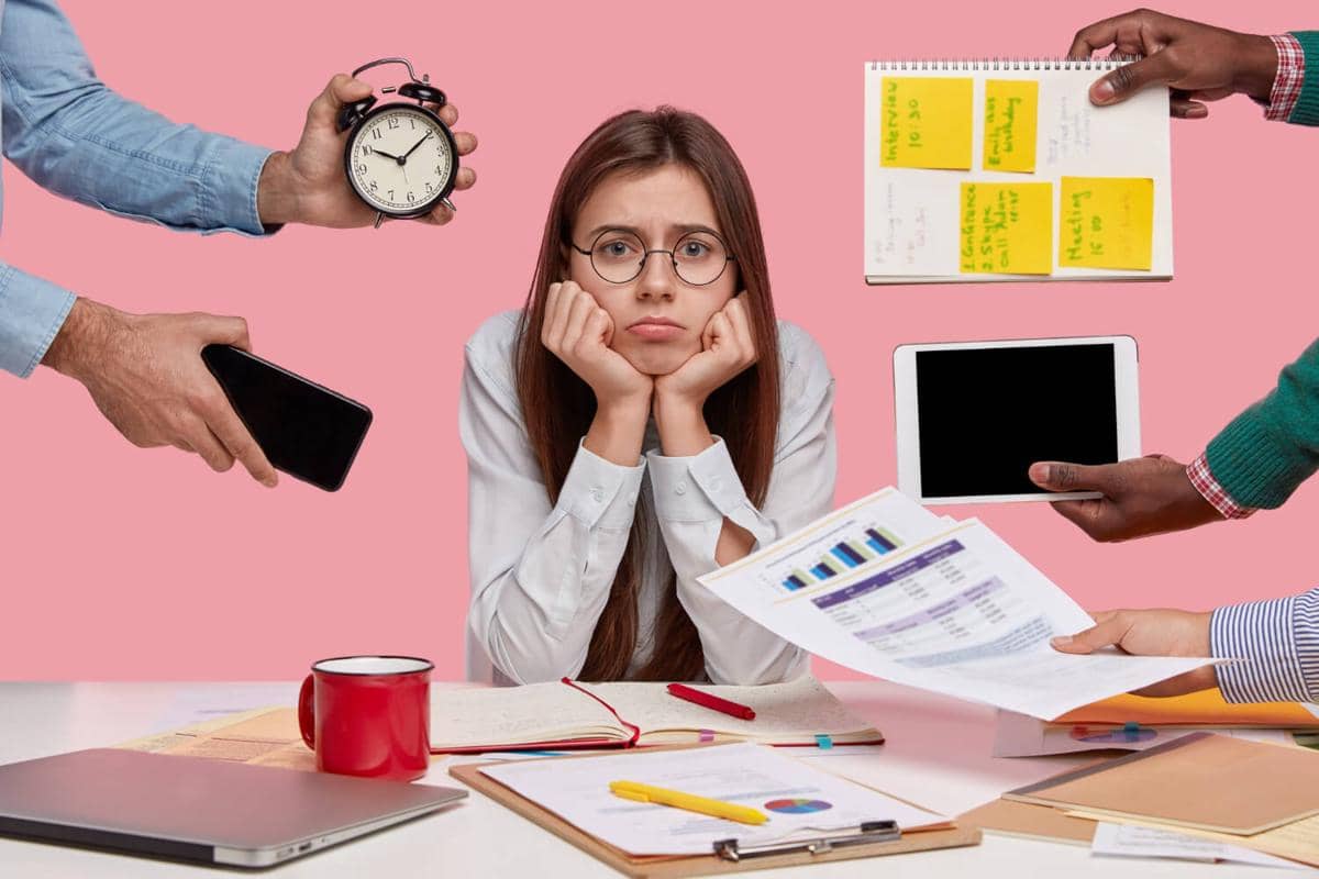 ilustrasi overwhelmed