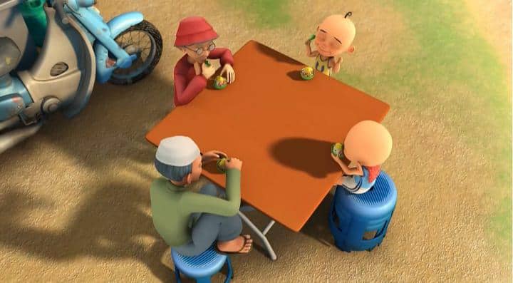 cuplikan Upin & Ipin episode "Perangi Rasuah"