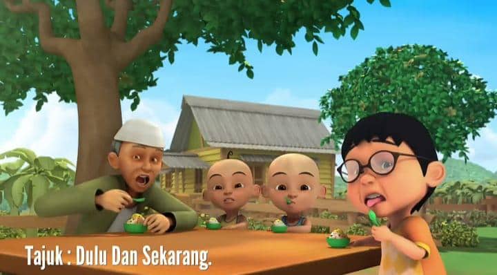 cuplikan Upin & Ipin episode "Dulu dan Sekarang"
