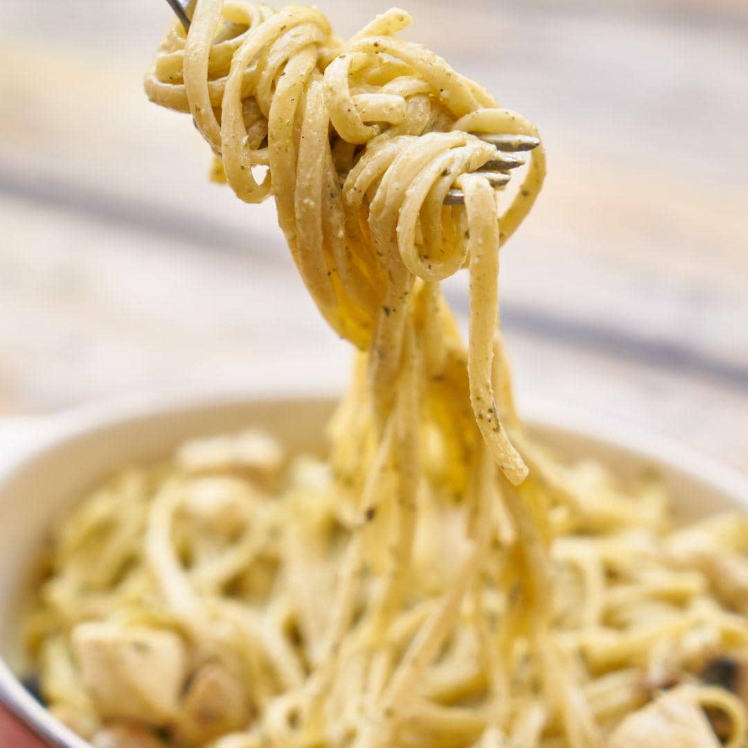 Potret spaghetti carbonara