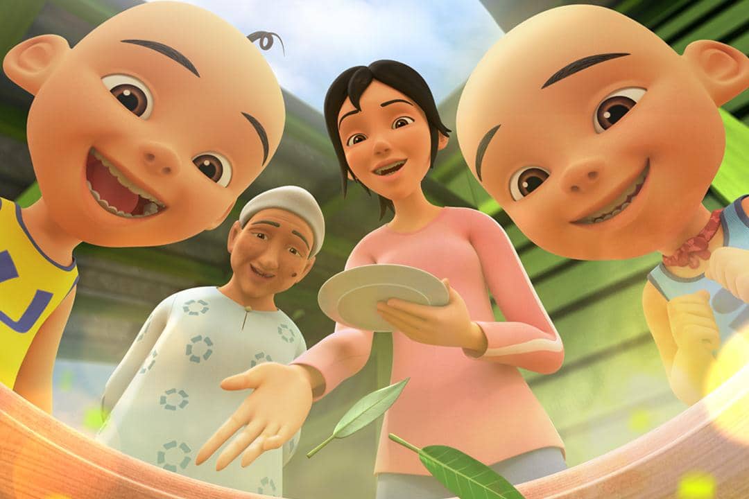ilustrasi serial Upin & Ipin