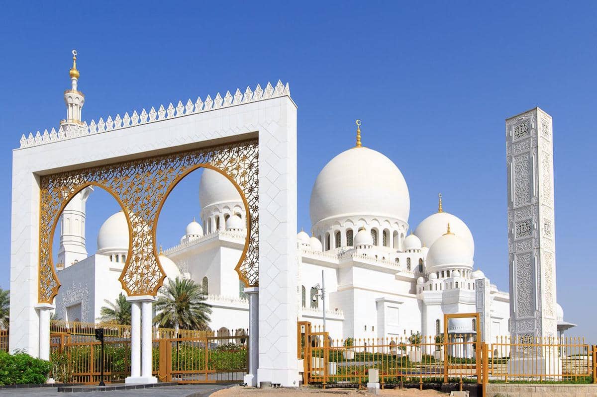 Potret Masjid Sheikh Zayed di Abu Dhabi