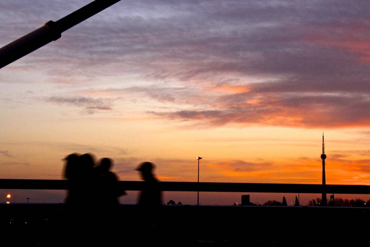 ilustrasi sunset
