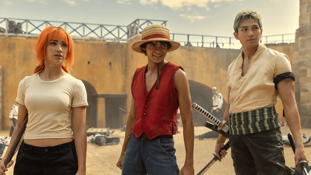 Nami, Luffy, dan Zoro One Piece Live Action