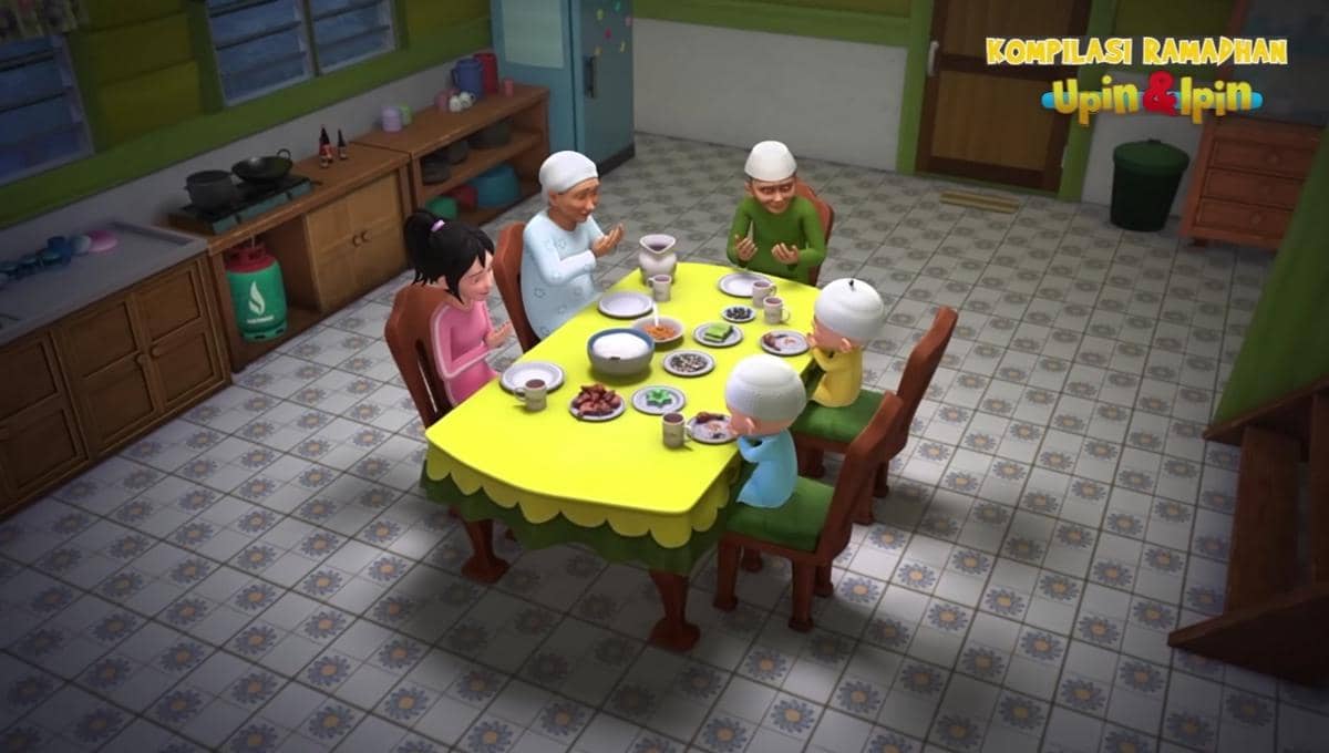 Tok Dalang buka puasa bersama Upin dan Ipin
